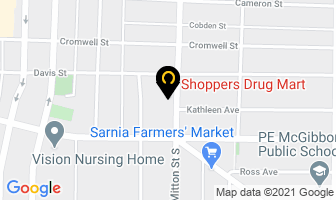 Shoppers Drug Mart in Sarnia map