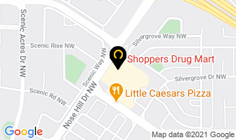Shoppers Drug Martopen Silver Hill in Calgary map