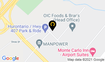 Shred And Pak Counter Rolls in Mississauga map