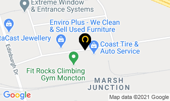 Siemens Westinghouse Technical Services in Moncton map
