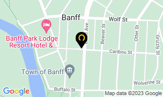 Signature Banff Tours in Banff map