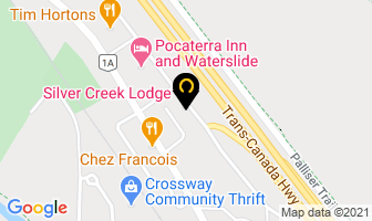 Silver Creek Lodge in Canmore map