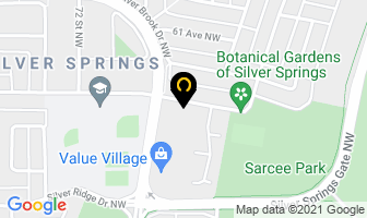 Silver Springs Automotive in Calgary map