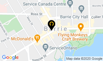 Silver Star Club in Barrie map