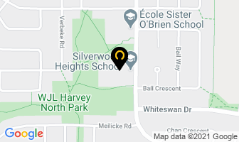 Silverwood Heights School in Saskatoon map