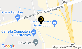 Simmons Mattress Gallery in Barrie map