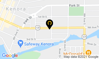 Sinding Associates in Kenora map