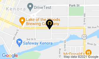 Sinding Associates in Kenora map
