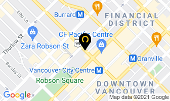 Singer Aaron B in Vancouver map