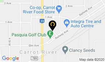 Sing's Cafe in Carrot River map