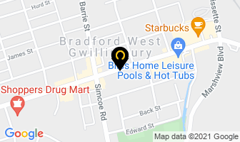 Siren Studio in Bradford West Gwillimbury map