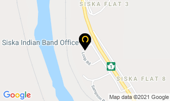 Siska Indian Band Office in Lytton map