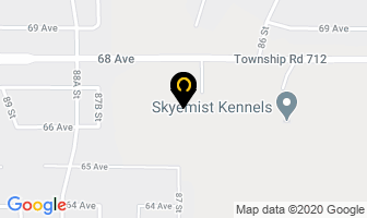 Skyemist Kennels in Grande Prairie map