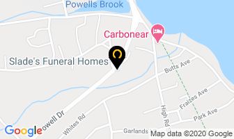 Slade's Funeral Homes in Carbonear map