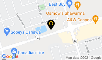 Sleep Country in Oshawa map