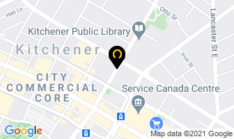 Small Claims Court in Kitchener map