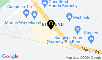 Smile Dental Group in Burnaby map