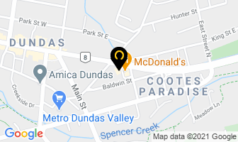 Smiling Dental Dundas in Dundas map