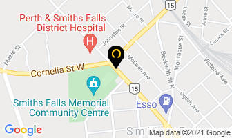 Smiths Falls & District Youth Centre in Smiths Falls map