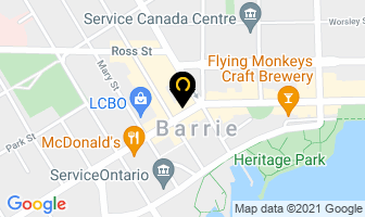 Smoke's Poutinerie in Barrie map
