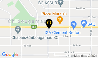 Snc-Lavalin Inc in Chibougamau map