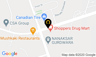 Snow Howard Dropen Rexdale Eye Care in Toronto map