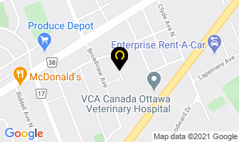 Soloway Jewish Community in Ottawa map
