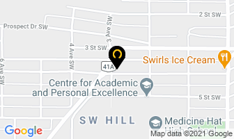Solstice Studio in Medicine Hat map