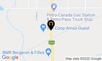 Sonic Service De P&eacute;trole in Amos map