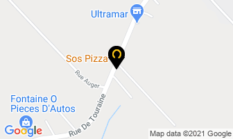 Sos Pizza in Saint-amable map