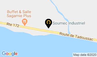 Soumec Industriel Inc in Saint-fulgence map