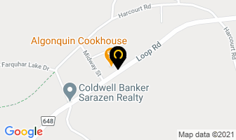 South Algonquin Cookhouse in North Algona Wilberforce map