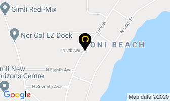 South Beach Collison Ltd in Gimli map
