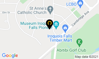 South Centennial Manor in Iroquois Falls map