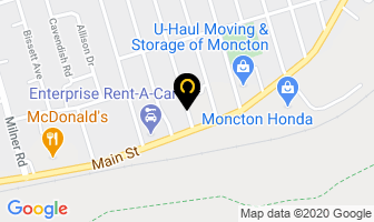 South-East Deaf in Moncton map