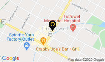 South Easthope Mutual Insurance in Listowel map