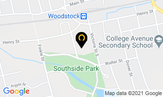 South Gate Centre in Woodstock map