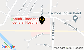 South Okanagan General Hospital in Oliver map