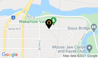 South Saskatchewan Wildlife in Moose Jaw map