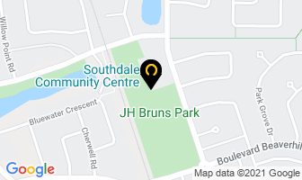 Southdale Community Centre in Winnipeg map