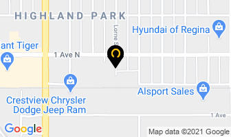 Southern Concrete Cutting in Regina map