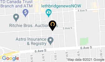 Southern Sun Times in Lethbridge map