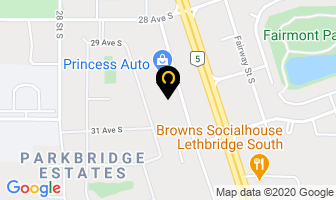 Southridge Dental in Lethbridge map