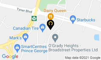 Southridge Dental Centre in Prince George map