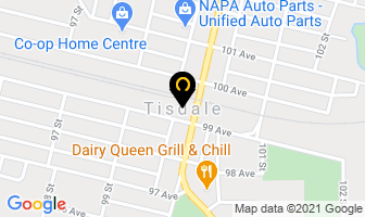 Southside Auto Body Service Ltd in Tisdale map