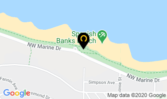 Spanish Banks East Concession in Toronto map