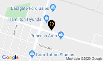 Spar-Marathon Roofing Supplies in Hamilton map