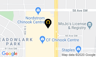 Spareparts Chinook Centre in Calgary map