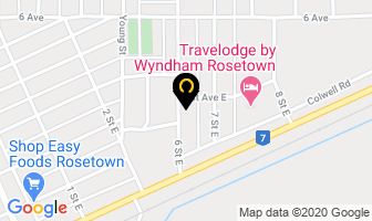 Sparky's Glass And Tint in Rosetown map