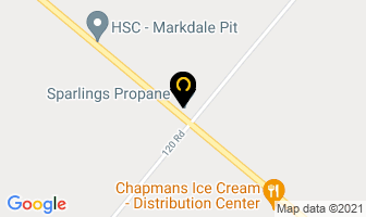Sparlings Propane in Flesherton map